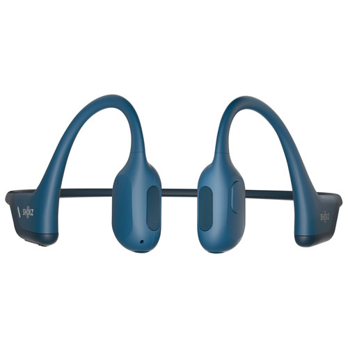 Écouteurs Bluetooth oreilles libres à conduction osseuse OpenRun Pro de Shokz - Bleu acier - Exclusivité Best Buy