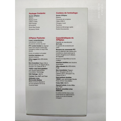 Sonim XP5plus | Black | 16 GB | Brand New