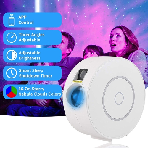 navor RGB Starry Night Light Bluetooth Wifi Projector with Timer Compatible with Alexa & Google Home Rotatable Nebula Cloud Stars for Bedroom, Home
