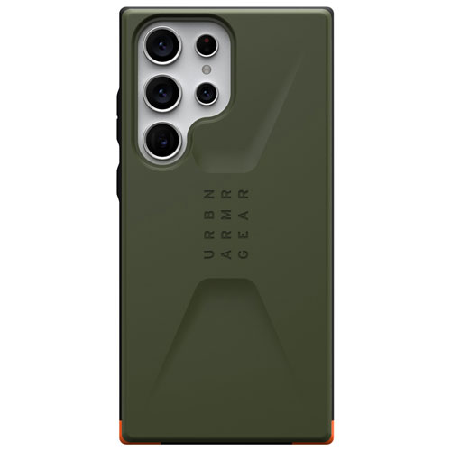 UAG Civilian Fitted Soft Shell Case for Galaxy S23 Ultra - Olive Drab