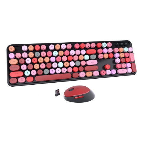 NIERBO 2.4G USB Ergonomic Wireless Keyboard and Mouse Combo for Computer, Laptop, PC Desktops