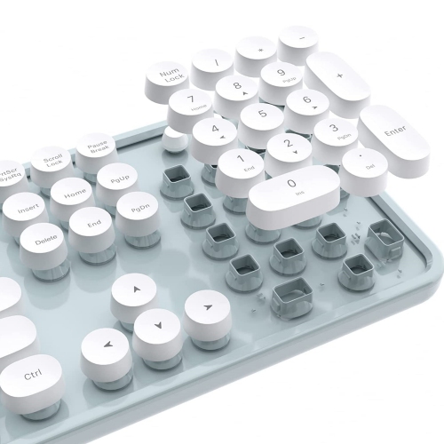 NIERBO 2.4G USB Ergonomic Wireless Keyboard and Mouse Combo for Computer, Laptop, PC Desktops