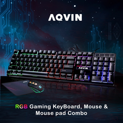 Gaming PC Tower - RTX 3050, Intel Core i5, 32GB Memory, 512GB SSD, Win 11 Pro, RGB + Keyboard & Mouse by AQVIN - Refurbished condition - Image 10