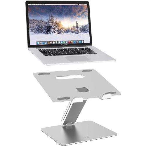 GENERIC  Metal Laptop Stand, Ergonomic Aluminum Laptop Holder, Adjustable Laptop Riser Notebook Computer Stand