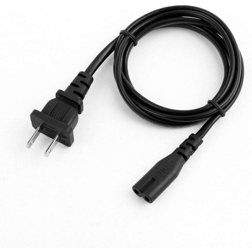 2 Prong AC Wall Cable Power Cord for LED LCD TV, Samsung, Apple TV, LG Sharp; Canon Pixma, Hp Brother Epson