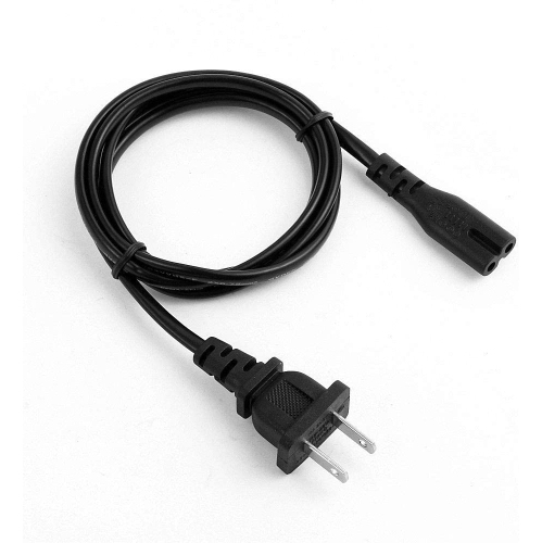 2 Prong AC Wall Cable Power Cord for LED LCD TV, Samsung, Apple TV, LG Sharp; Canon Pixma, Hp Brother Epson