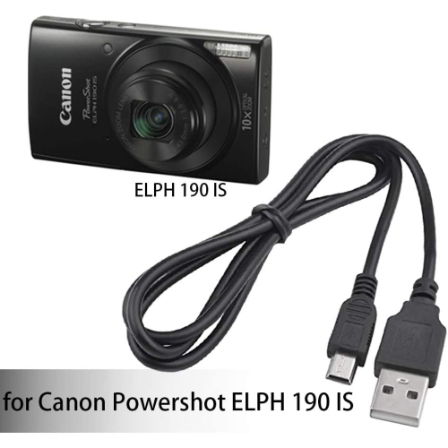 USB Cable for Canon Powershot ELPH 190 is Digital Camera,and USB Computer Cord for Canon Powershot ELPH 190 is
