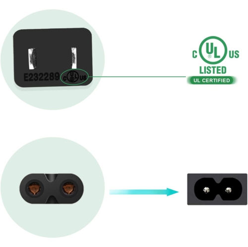 Printer Power Cord Cable Compatible HP OfficeJet Pro 4630 3830 8600 4655 6600 6978 6968 8610 8620 8625 8630 8710 8720