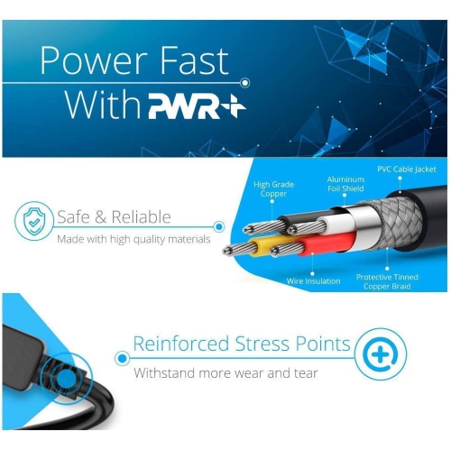 Pwr 6 Ft Mickey Mouse Plug Ac Power Supply Cord AC Adapter Laptop Notebook Computer Charger Cable: