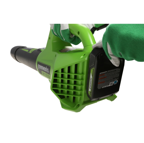 Greenworks 24V String Trimmer and Blower Combo, 2.0Ah USB Battery and Charger Included