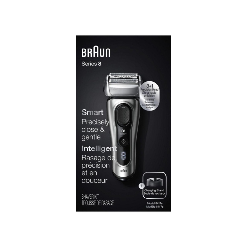 Braun Electric Razor for Men, Series 8 8417s Electric Foil Shaver with Precision Beard Trimmer
