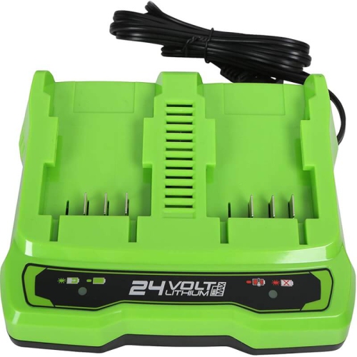 Greenworks 24V 4A Dual Port Charger, CAG817