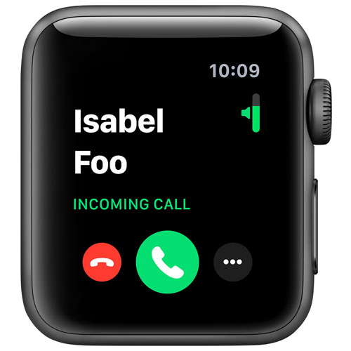 Apple Watch Series 3 GPS (MTF32CL/A) 42mm Space Gray Aluminum Case - Black Sport Band by APPLE - Refurbished condition - Image 4