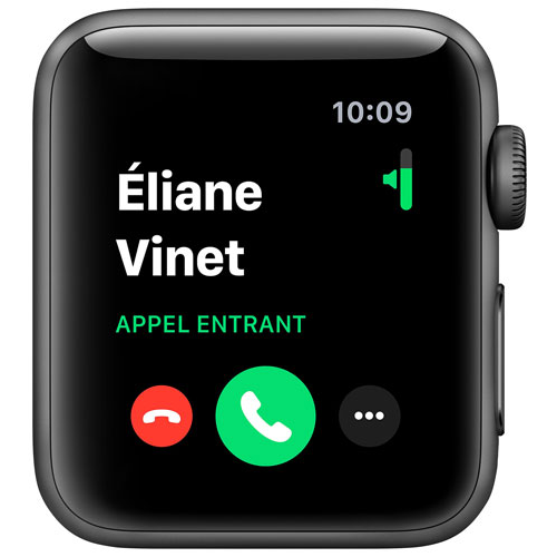 Apple Watch Series 3 GPS (MTF32CL/A) 42mm Space Gray Aluminum Case - Black Sport Band by APPLE - Refurbished condition - Image 5