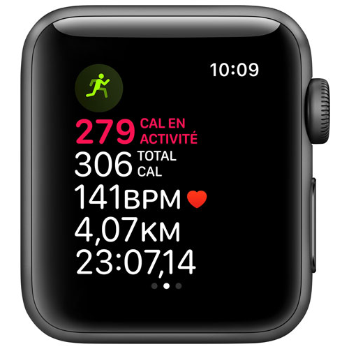 Apple Watch Series 3 GPS (MTF32CL/A) 42mm Space Gray Aluminum Case - Black Sport Band by APPLE - Refurbished condition - Image 7