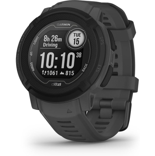 Garmin Instinct 2, Dezl Edition, montre intelligente Rugged Trucking, Easy Break Planning, compatible avec le navigateur Dezl OTR, noir