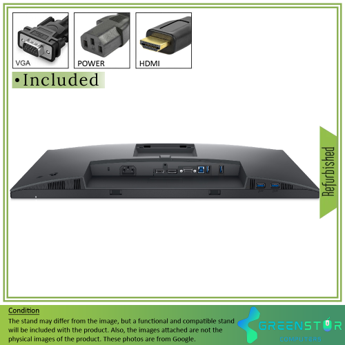 Refurbished(Good) - Dell P2422HC 23.8" Widescreen 1920 x 1080 Full HD LED-backlit LCD IPS Monitor