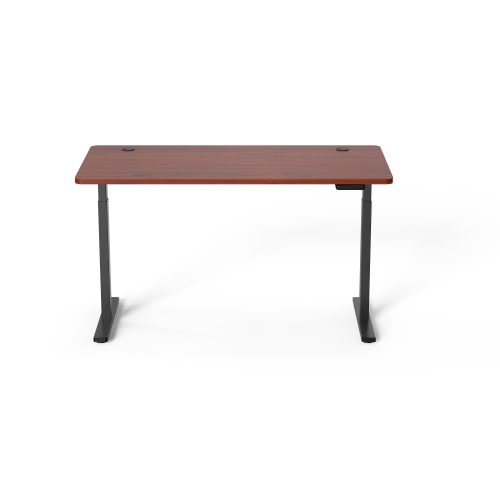 Ergoloop Walnut - Black Dual motor electric Sit - Stand desk 59" x 29.5" top with memory adjustments, timer and anti-collision system built on top