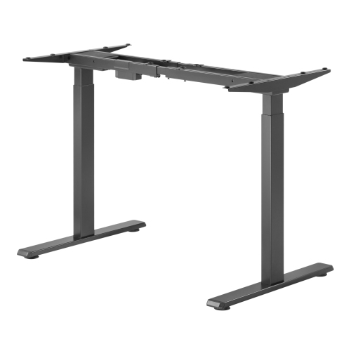 Ergoloop Walnut - Black Dual motor electric Sit - Stand desk 59" x 29.5" top with memory adjustments, timer and anti-collision system built on top