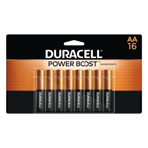 DURACELL  Coppertop Aa Alkaline Batteries - Long Lasting, All-Purpose Double A Battery for Household And Business - 16 Count