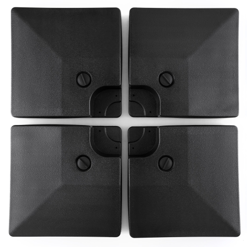 Costway 4pcs Fillable Patio Offset Cantilever Umbrella Base Stand Heavy-Duty Square