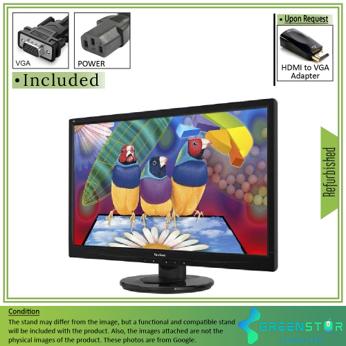 ViewSonic VA2445-LED 24" Widescreen 1920x1080 Full HD LED TN Monitor by VIEWSONIC - Refurbished condition - Image 6