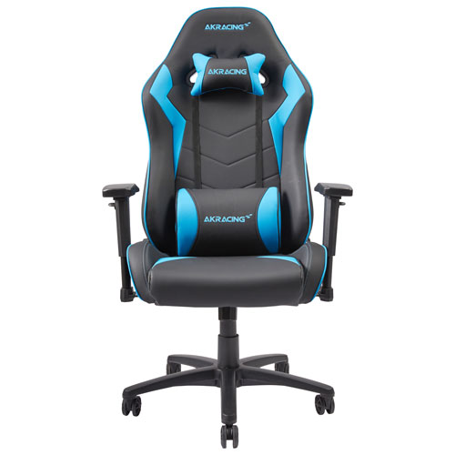 Fauteuil de jeu ergonomique en similicuir Core SX-Wide d'AKRacing - Noir/Bleu