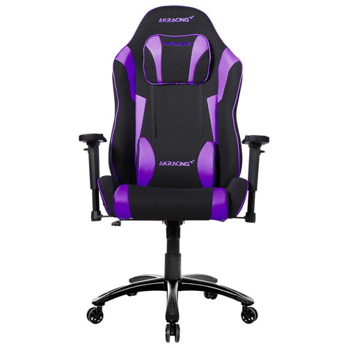 Fauteuil de jeu ergonomique en tissu Core EX-Wide d'AKRacing - Noir/Indigo