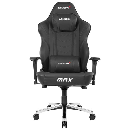 Fauteuil de jeu ergonomique en similicuir Masters Max d'AKRacing - Noir