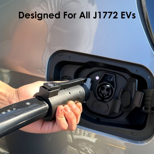Rexing Tesla to J1772 Charging Adapter with '80A’ and ‘Double Lock’