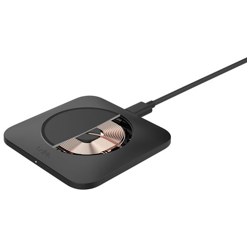 Tapis de chargement sans fil de 15 W BoostCharge Pro Easy Align de Belkin - Noir