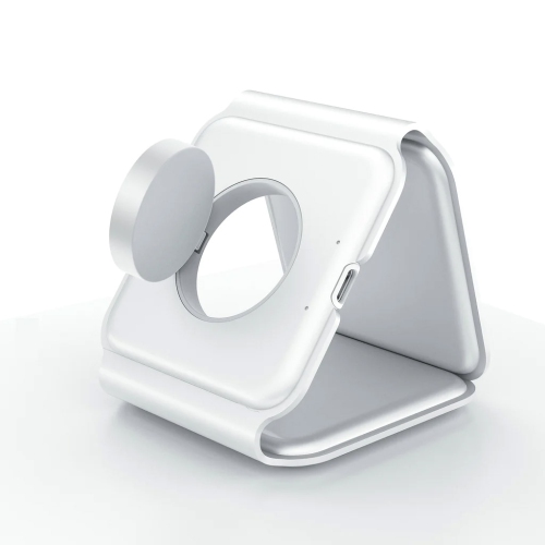 MotionGrey Magnetic Wireless Charge Pad Station - Black, 3 in 1 Wireless Foldable Charger for iPhone, AirPods, Apple Watch, Phone