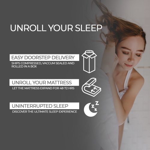 Viscologic ASTRO [Proudly Canadian Made] Medium Firm Cool- Gel Infused-Memory Foam Queen Szie Mattress