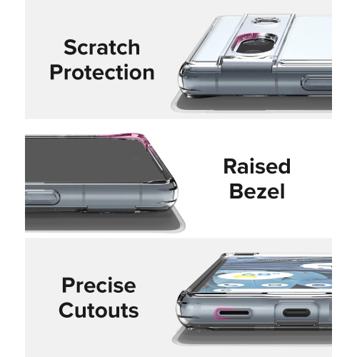 KeeGuard – Étui mince transparent antichoc pour Pixel 7a pour Google Pixel 7a 5G, 6.1 po, transparent