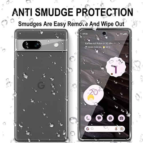 KEEGUARD Tempered Glass Screen Protector for Google Pixel 7a 5g 2023 + Camera Lens Protector Google Pixel 7A