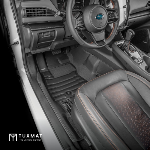 TuxMat - for Subaru Crosstrek 2024-2026 Models - Custom Car Mats - Maximum Coverage, All Weather, Laser Measured - This Full Set Includes 1st and 2nd