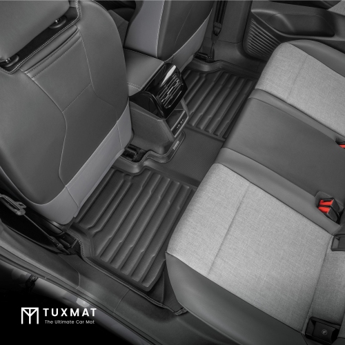 TuxMat - Pour les modèles Volkswagen ID.4 2023-2026 - Tapis d'auto personnalisés - Couverture maximale, toutes saisons, mesurée au laser - Cet