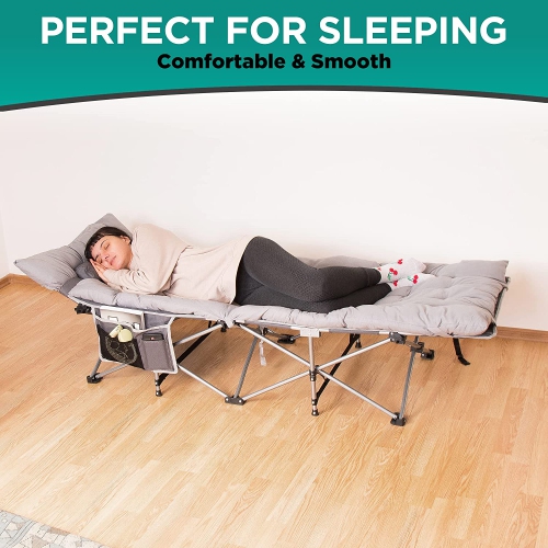 Cot sleeping outlet pad