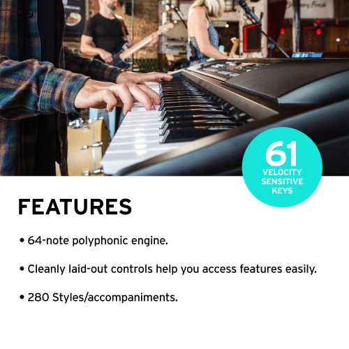 Korg EK50 Entertainer Keyboard Musician Workstation 61 Key w/ Onboard Speakers by KORG - Refurbished condition - Image 8