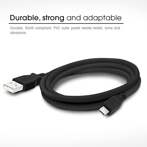 GENERIC  Micro USB Charging Cord - High Charging Speed USB 2.0 A Male to Micro Braided USB Cable - Android, Galaxy S6/s6 Edge