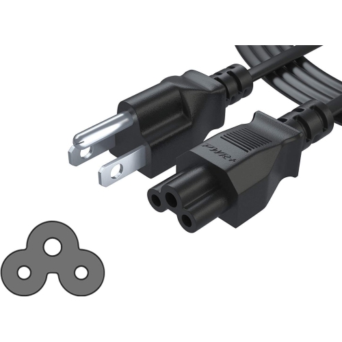 Pwr 6 Ft Mickey Mouse Plug Ac Power Supply Cord AC Adapter Laptop Notebook Computer Charger Cable: