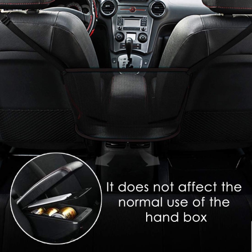 Car Net Pocket Handbag Holder, Car Purse Holder, Car Mesh Organizer Pouch Bag, Front Seat Storage, Barrier of Pet Kids)