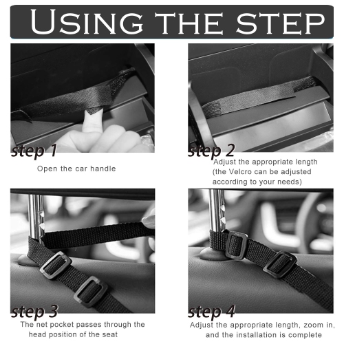 Car Net Pocket Handbag Holder, Car Purse Holder, Car Mesh Organizer Pouch Bag, Front Seat Storage, Barrier of Pet Kids)