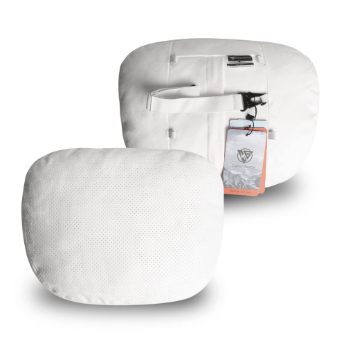 2Pcs Car Neck Pillow for Tesla Model S/3/X/Y Accessories Neck Support Cushion Tesla Seat Headrest Pillow 2016-2023 White