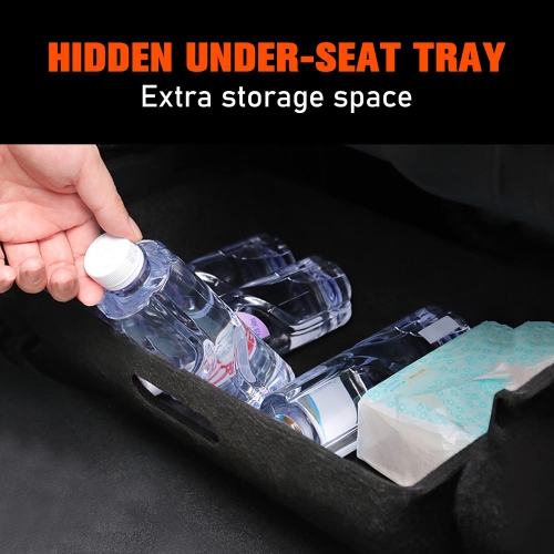 Under Seat Storage Box Compatible with 2016-2021 2022 2023 Tesla Model Y Seat Hidden Organizer Tray Tesla Model Y Interior Accessories