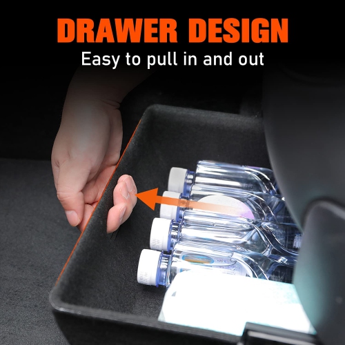 Under Seat Storage Box Compatible with 2016-2021 2022 2023 Tesla Model Y Seat Hidden Organizer Tray Tesla Model Y Interior Accessories