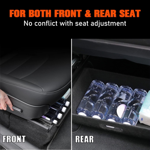 Under Seat Storage Box Compatible with 2016-2021 2022 2023 Tesla Model Y Seat Hidden Organizer Tray Tesla Model Y Interior Accessories