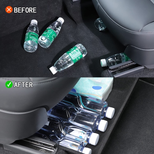Under Seat Storage Box Compatible with 2016-2021 2022 2023 Tesla Model Y Seat Hidden Organizer Tray Tesla Model Y Interior Accessories