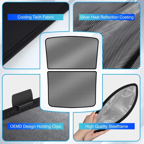 Tesla Model Y Sunshade Roof Sunroof Shade for Tesla Model Y Accessories 2023-2020, Black