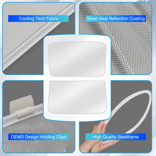 Tesla Model 3 Sunshade Roof, Sunroof Roof Sunshade for Tesla Model 3 Accessories 2023-2020, Beige